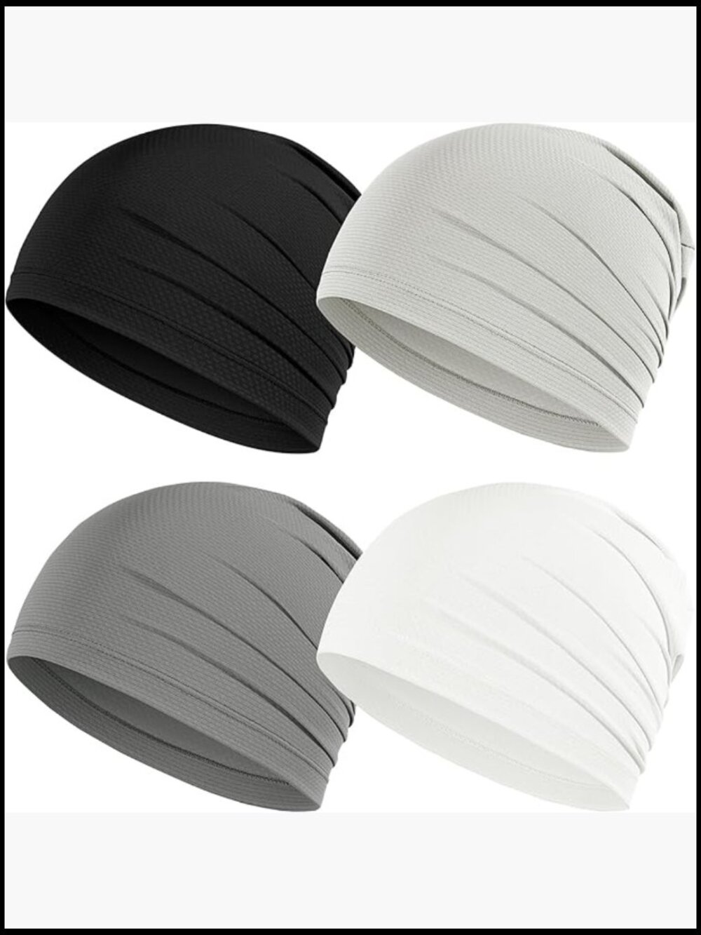 Breathable Quick Dry Skull Caps 4-6 Pack for Running Cycling